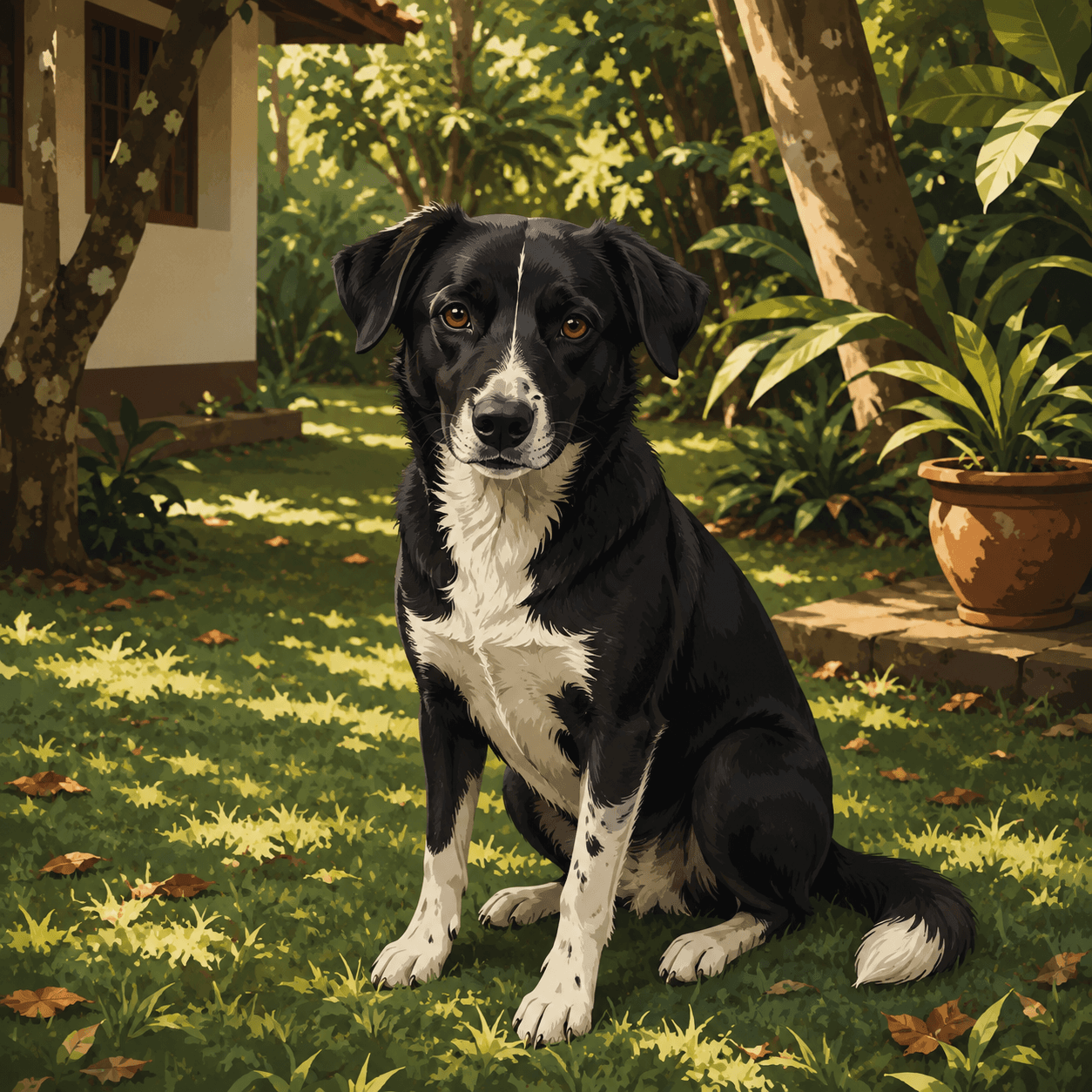 Dog training session at Neolokam farm